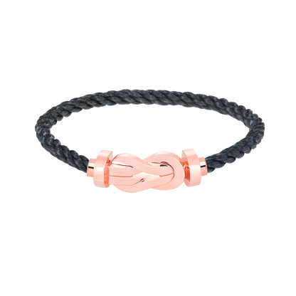 [Glitter Jewelry]CHANCE LARGE 8 FIGURE BUCKLE NO DIAMOND BRACELET ROSE GOLD
