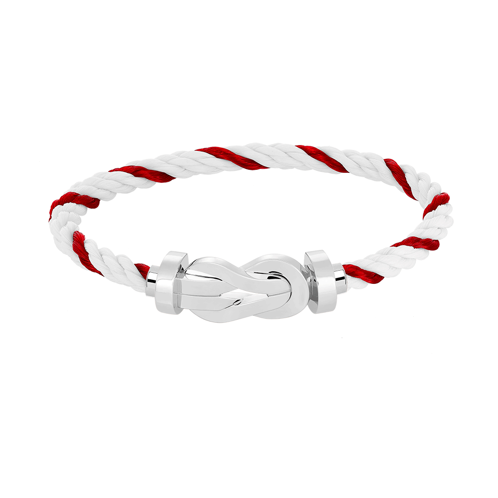 [Glitter Jewelry]CHANCE LARGE 8 FIGURE BUCKLE NO DIAMOND BRACELET SILVER