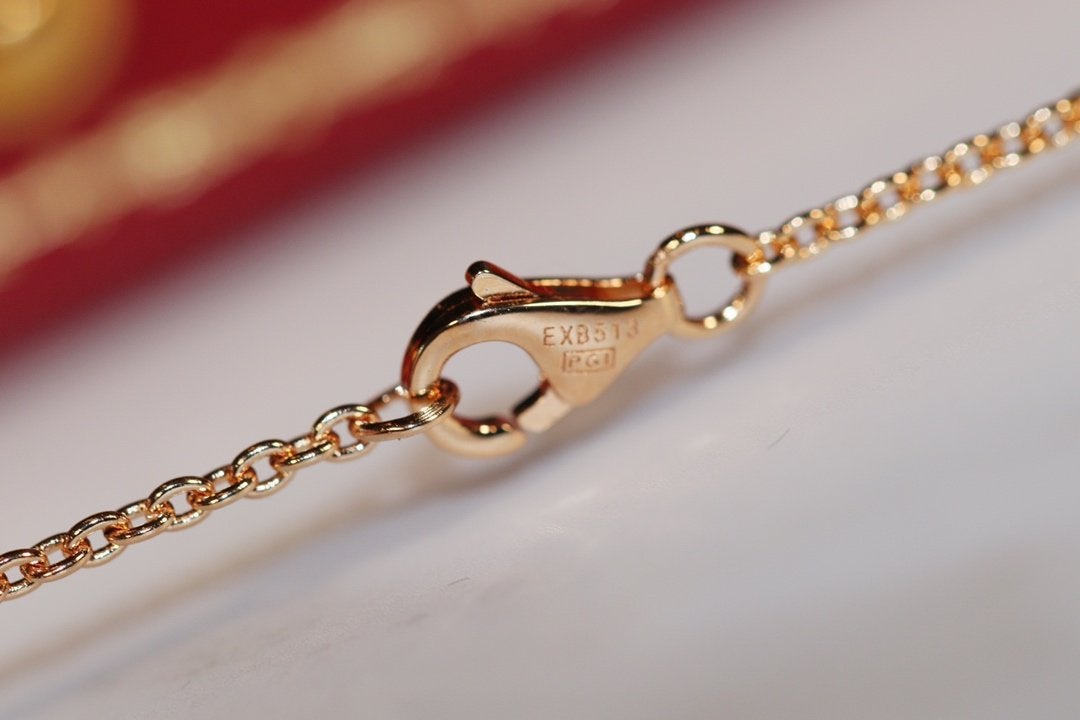 [Glitter Jewelry]LOVE NECKLACE PINK GOLD AND SILVER