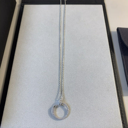 [Glitter Jewelry]JUSTE NECKLACE SILVER DIAMONDS