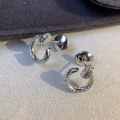 [Glitter Jewelry]JUSTE EARRINGS SILVER DIAMONDS