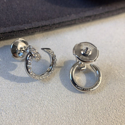 [Glitter Jewelry]JUSTE EARRINGS SILVER DIAMONDS