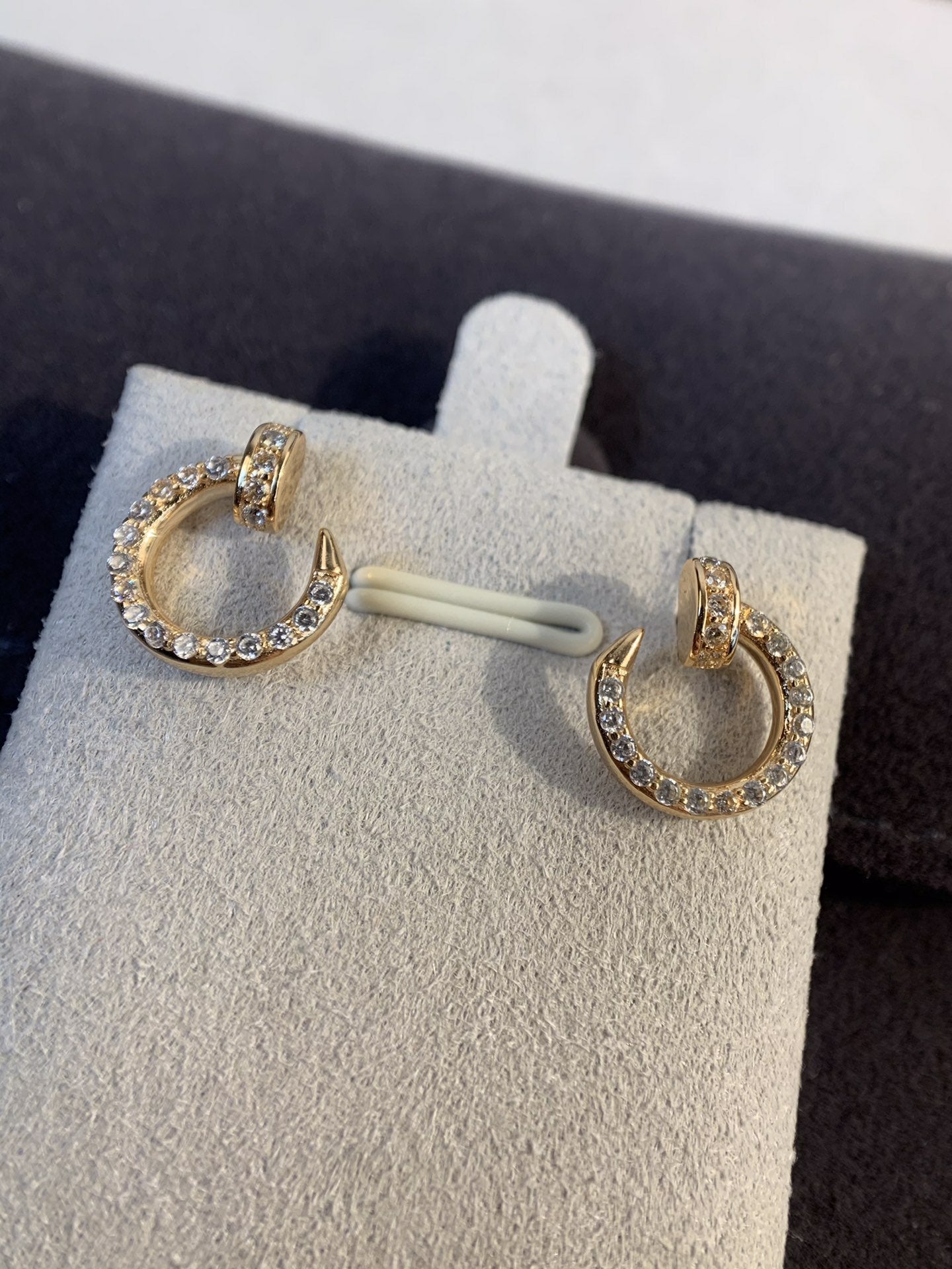 [Glitter Jewelry]JUSTE EARRINGS GOLD DIAMONDS