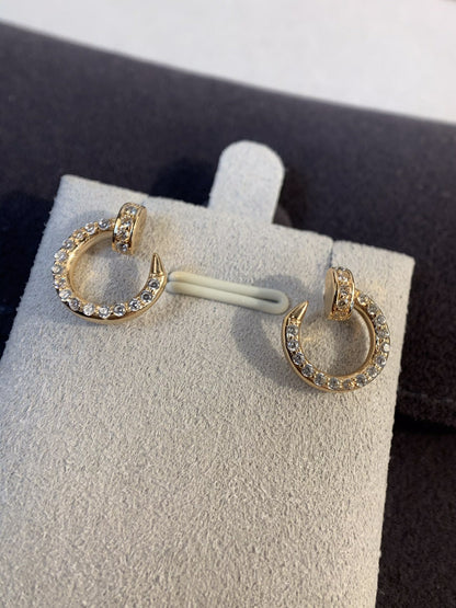 [Glitter Jewelry]JUSTE EARRINGS GOLD DIAMONDS