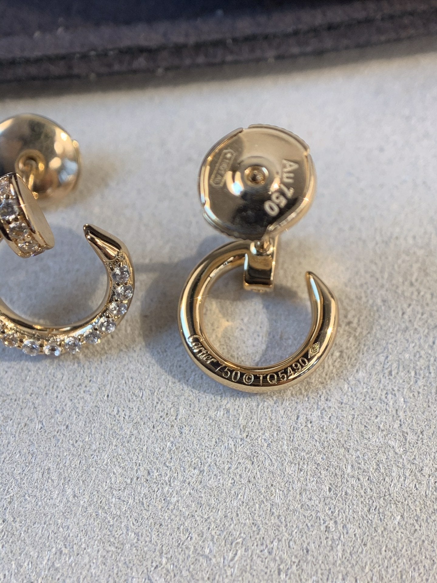 [Glitter Jewelry]JUSTE EARRINGS GOLD DIAMONDS