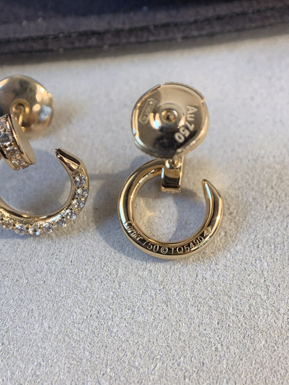[Glitter Jewelry]JUSTE EARRINGS GOLD DIAMONDS