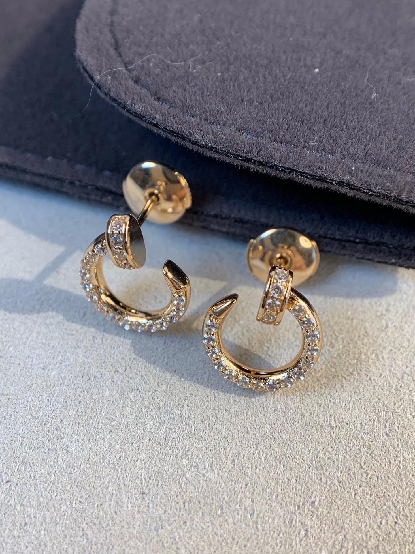 [Glitter Jewelry]JUSTE EARRINGS GOLD DIAMONDS