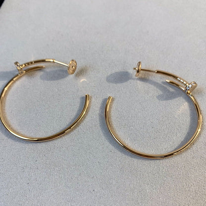[Glitter Jewelry]JUSTE EARRINGS GOLD DIAMONDS 1.8MM