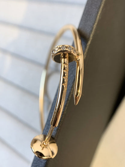 [Glitter Jewelry]JUSTE EARRINGS GOLD DIAMONDS 1.8MM