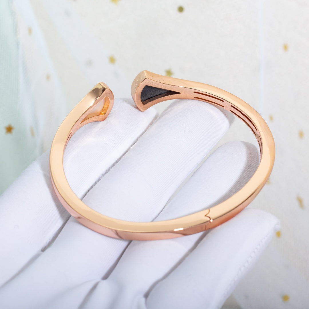 [Glitter Jewelry]DREAM BRACELET OPEN PINK GOLD MOP