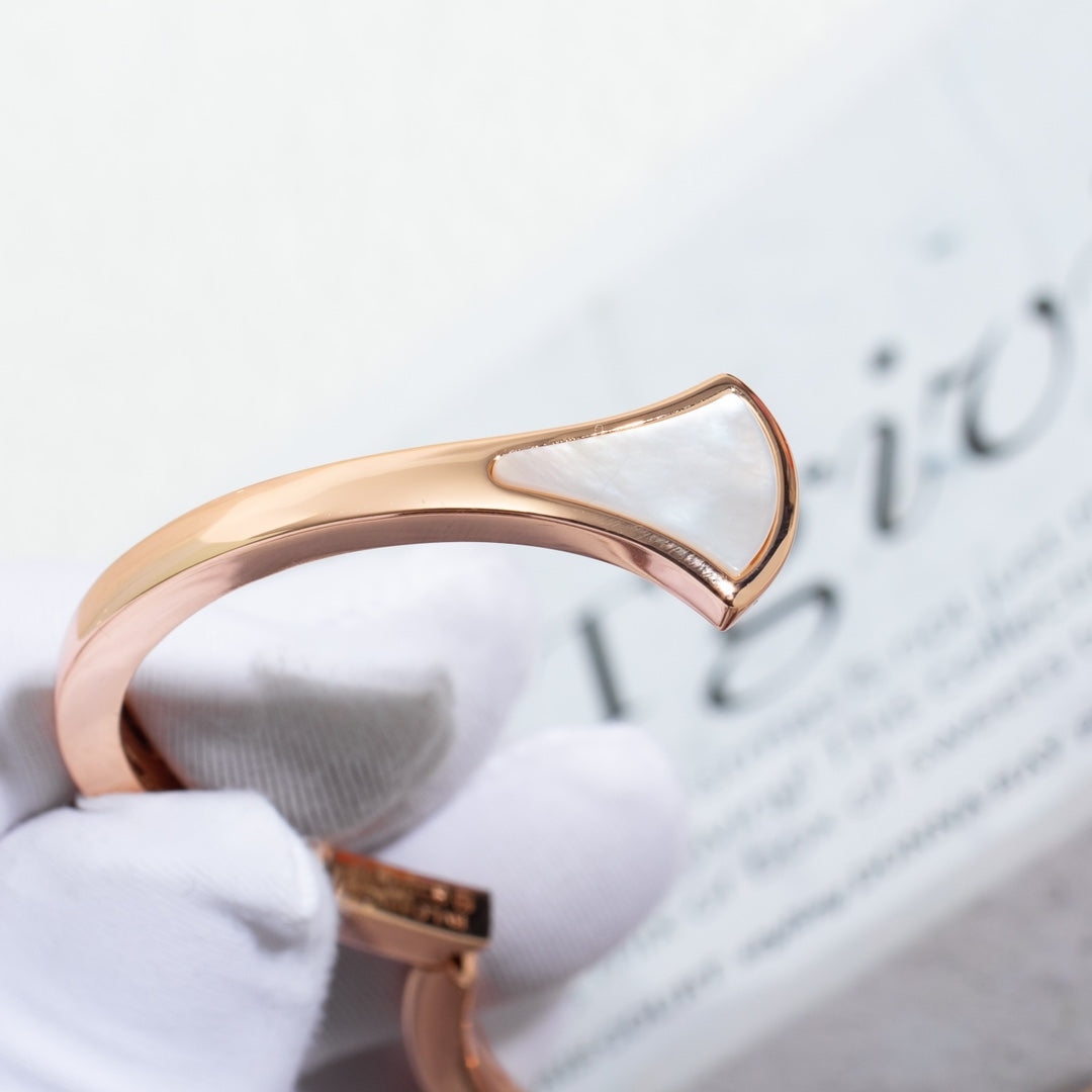 [Glitter Jewelry]DREAM BRACELET OPEN PINK GOLD MOP