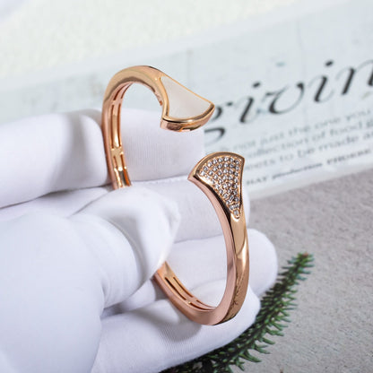 [Glitter Jewelry]DREAM BRACELET OPEN PINK GOLD MOP DIAMOND