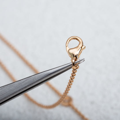 [Glitter Jewelry]PARENTESI NECKLACE PINK GOLD