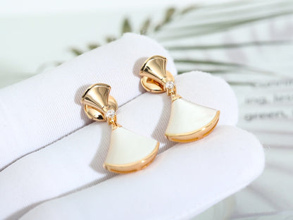 [Glitter Jewelry]DREAM MOP PINK GOLD EARRINGS