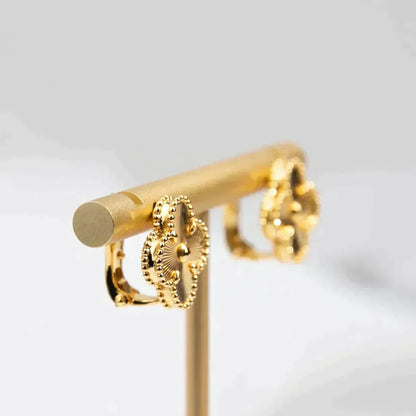 [Glitter Jewelry]CLOVER MEDIUM 1 MOTIFS LASER EARRINGS