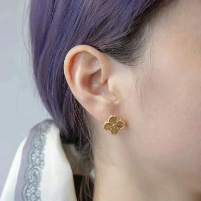 [Glitter Jewelry]CLOVER MEDIUM 1 MOTIFS LASER EARRINGS