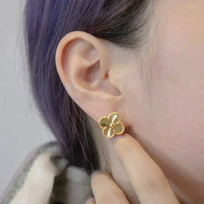 [Glitter Jewelry]CLOVER MEDIUM 1 MOTIFS LASER EARRINGS
