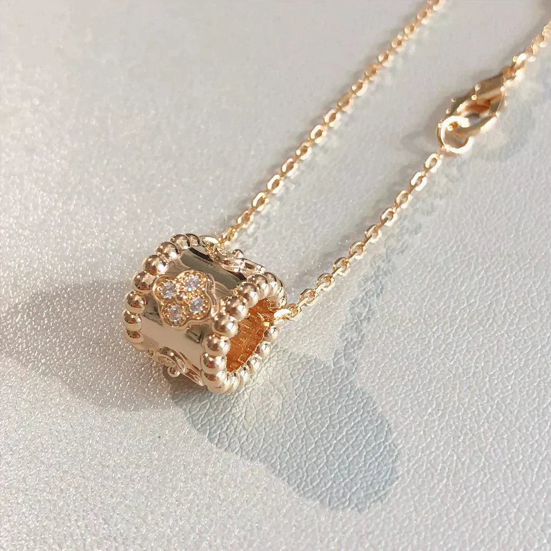 [Glitter Jewelry]PERLEE PEDANT NECKLACE GOLD / ROSE GOLD