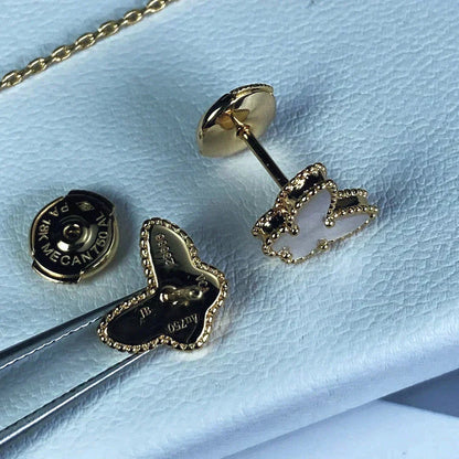 [Glitter Jewelry]SWEET BUTTERFLY MOP EARSTUDS