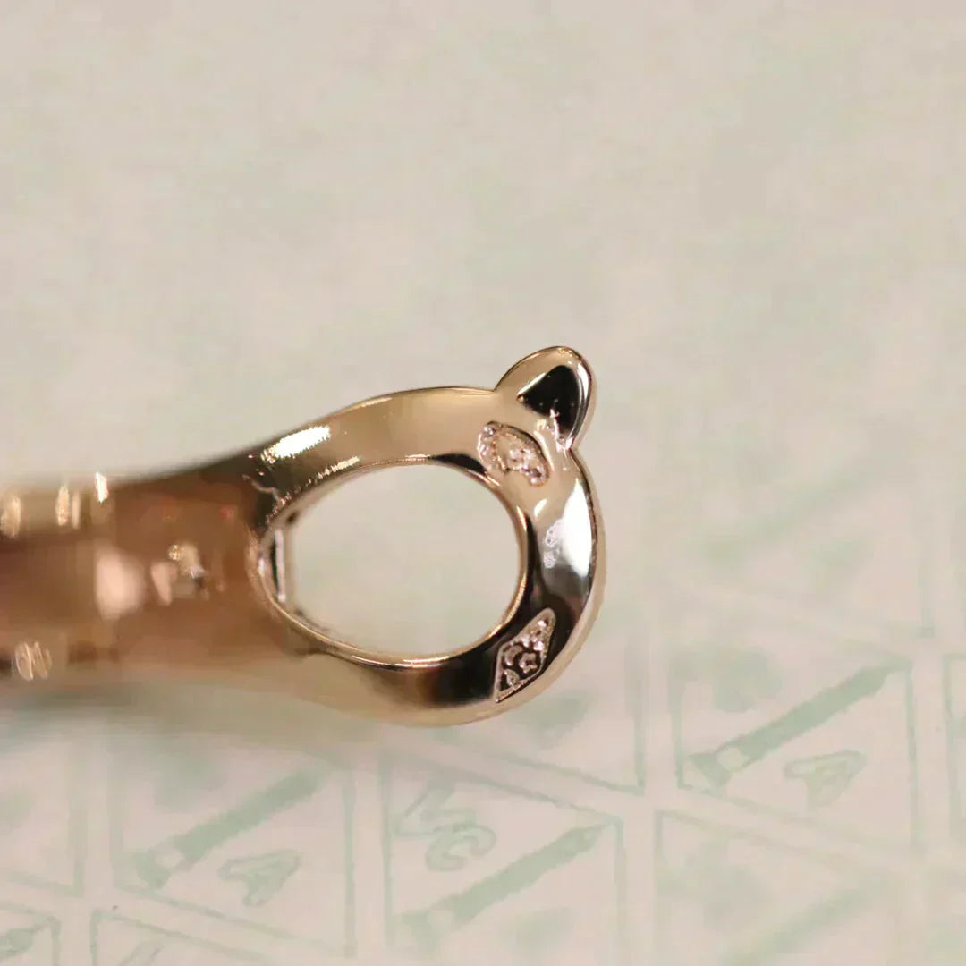 [Glitter Jewelry]CLOVER MEDIUM 1 MOTIFS FUll DIAMOND EARRINGS