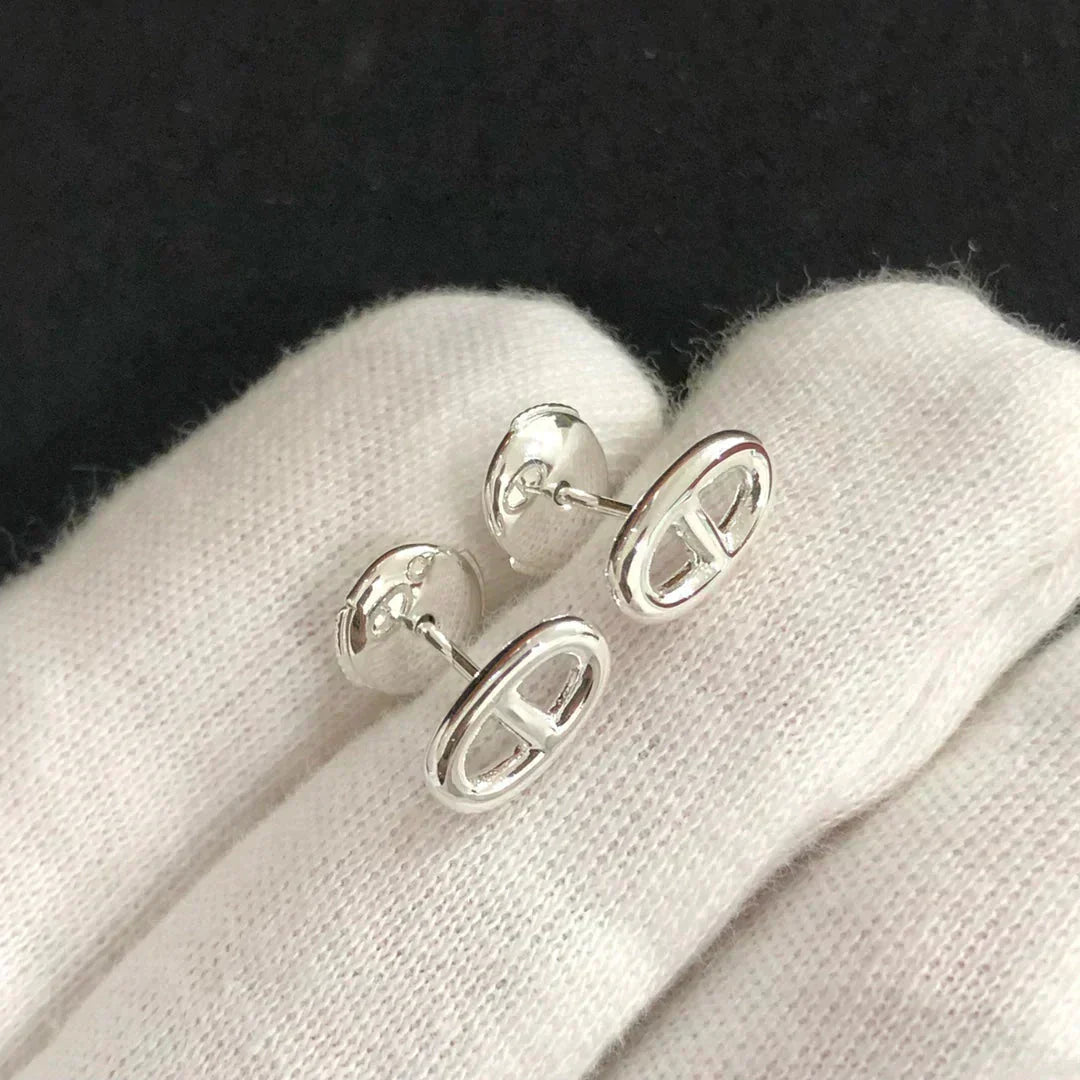 [Glitter Jewelry]CHAINE SMALL EARRINGS GOLD AND SILVER
