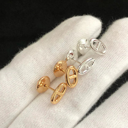 [Glitter Jewelry]CHAINE SMALL EARRINGS GOLD AND SILVER