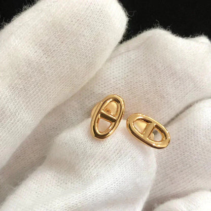 [Glitter Jewelry]CHAINE SMALL EARRINGS GOLD AND SILVER