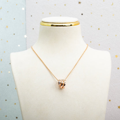 [Glitter Jewelry]SERPENTI PINK GOLD NECKLACE DIAMOND