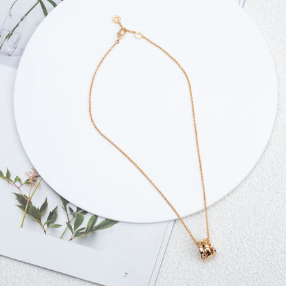 [Glitter Jewelry]SERPENTI PINK GOLD NECKLACE DIAMOND