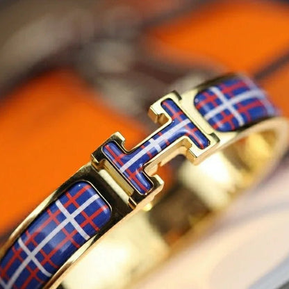[Glitter Jewelry]H TARTAN BRACELET 12MM