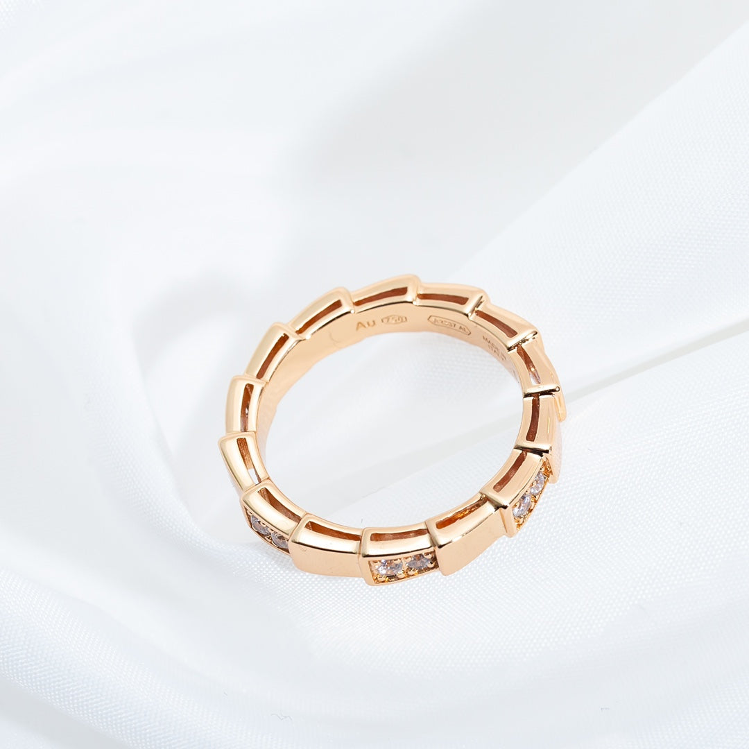 [Glitter Jewelry]SERPENTI RING PINK GOLD  3MM