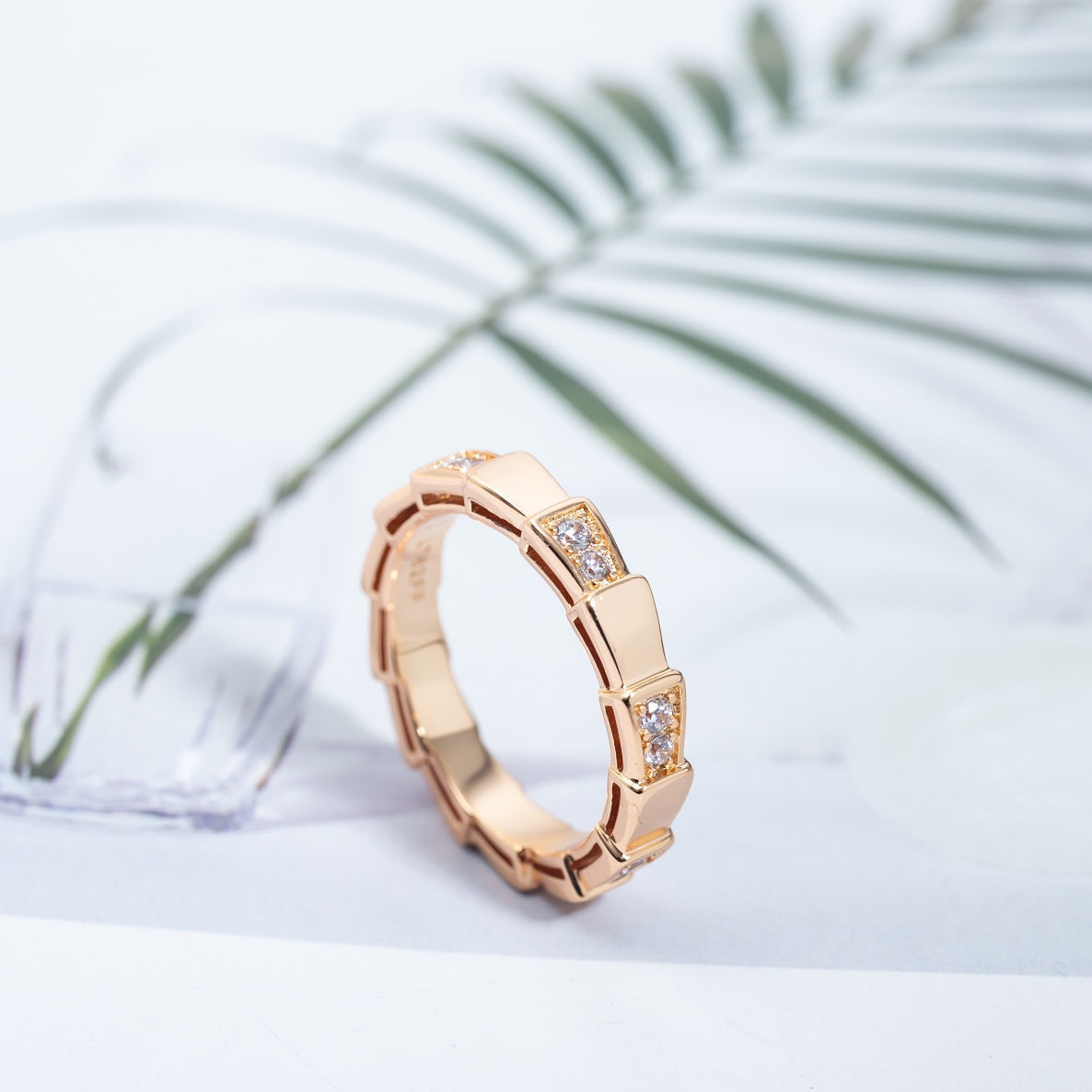 [Glitter Jewelry]SERPENTI RING PINK GOLD  3MM