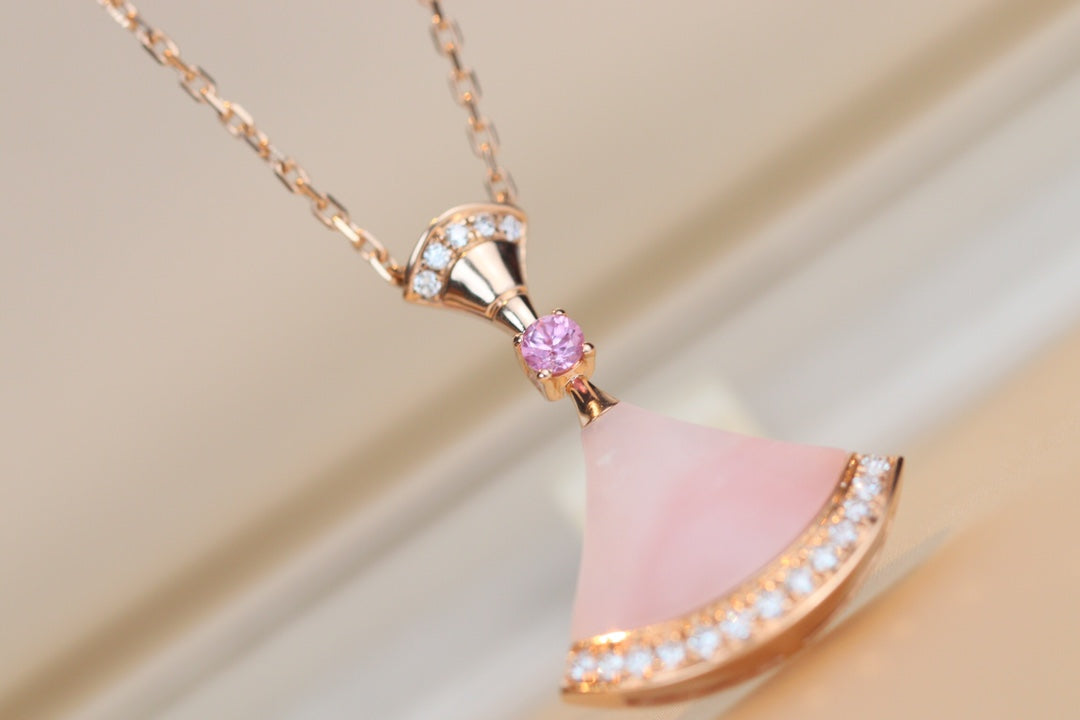 [Glitter Jewelry]DREAM NECKLACE PINK MOP DIAMOND