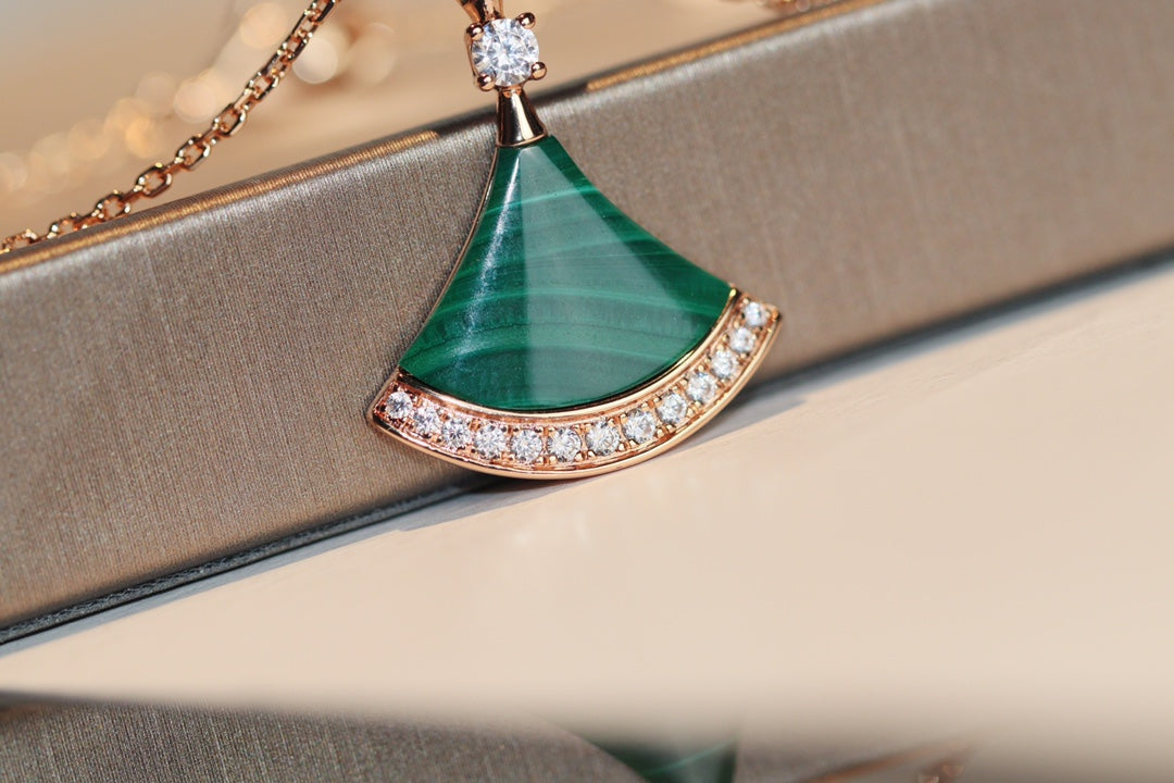 [Glitter Jewelry]DREAM NECKLACE MALACHITE DIAMOND