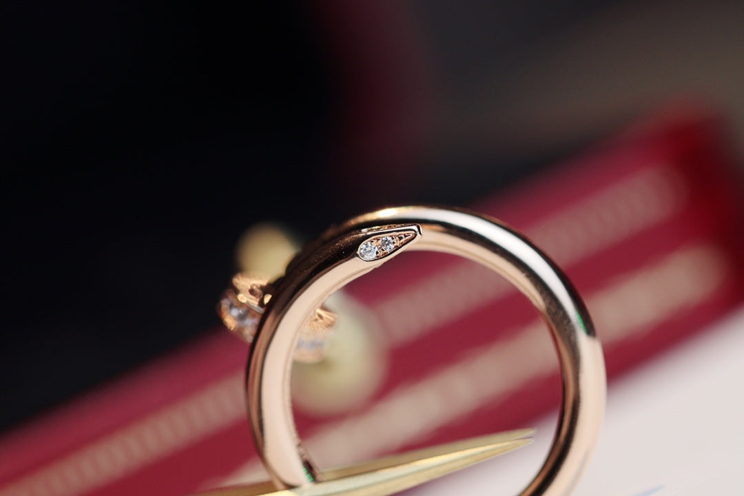 [Glitter Jewelry]JUSTE RING 2.65MM PINK GOLD DIAMOND