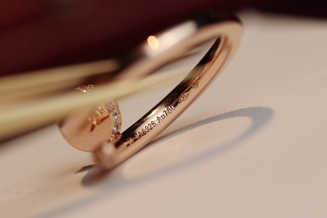 [Glitter Jewelry]JUSTE RING 2.65MM PINK GOLD DIAMOND