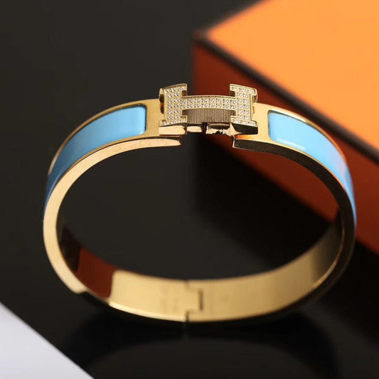 [Glitter Jewelry]H CLOUD BLUE BRACELET GOLD DIAMOND