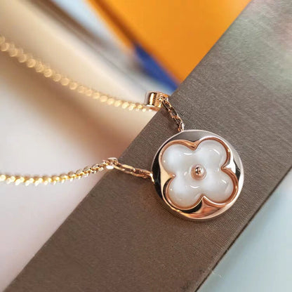 [Glitter Jewelry]SUN MOP GOLD 1 DIAMOND NECKLACE