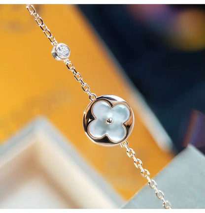 [Glitter Jewelry]SUN MOP GOLD 1 DIAMOND NECKLACE