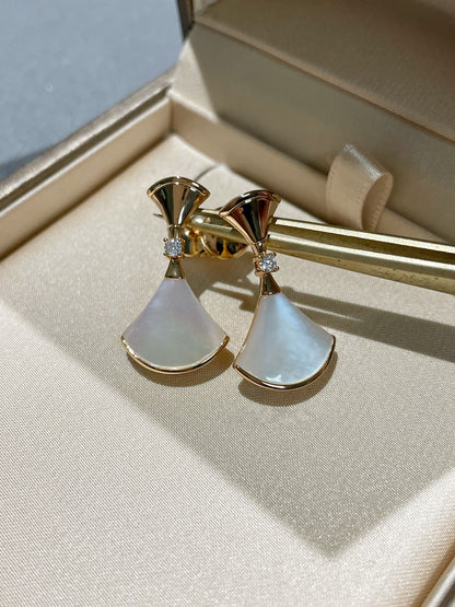 [Glitter Jewelry]DREAM MOP 1 DIAMOND EARRINGS