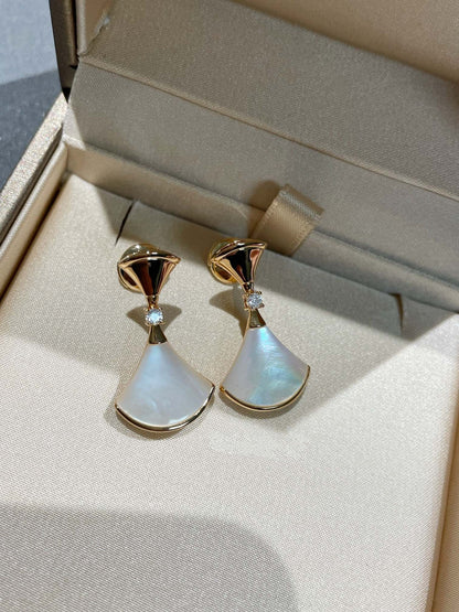 [Glitter Jewelry]DREAM MOP 1 DIAMOND EARRINGS