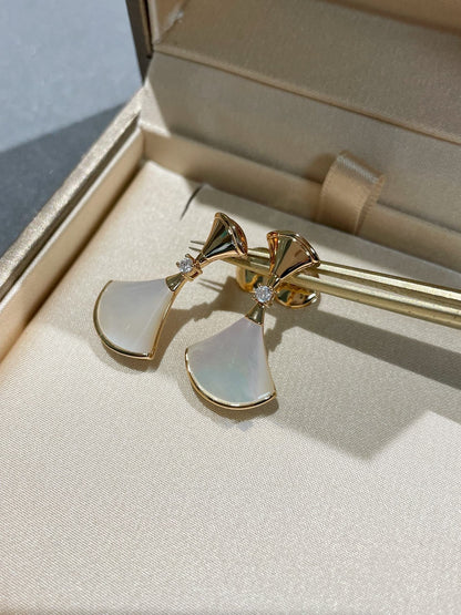 [Glitter Jewelry]DREAM MOP 1 DIAMOND EARRINGS