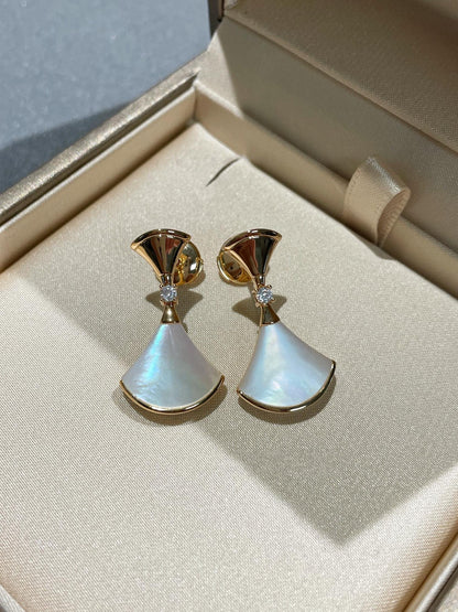 [Glitter Jewelry]DREAM MOP 1 DIAMOND EARRINGS