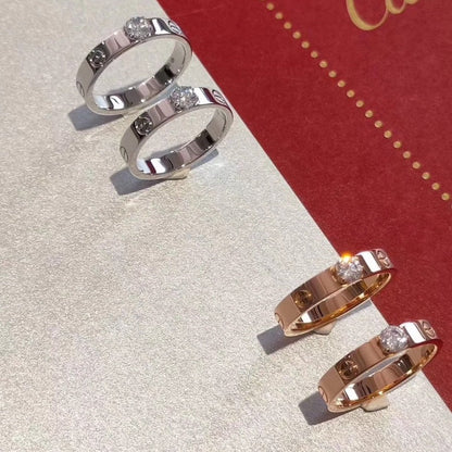 [Glitter Jewelry]LOVE RING 3.6MM 1 BIG DIAMOND