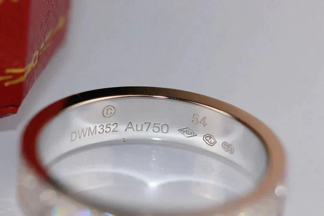 [Glitter Jewelry]LOVE RING 3.6MM DIAMOND PAVED