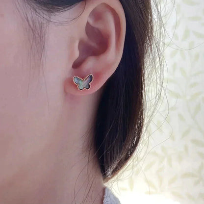 [Glitter Jewelry]BUTTERFLY DARK MOP  EARRINGS