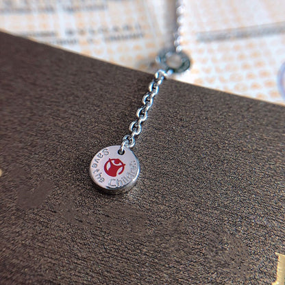 [Glitter Jewelry]ZERO 1 BLACK CERAMIC SILVER NECKLACE