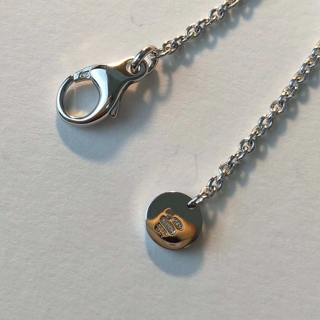 [Glitter Jewelry]ZERO 1 BLACK CERAMIC SILVER NECKLACE