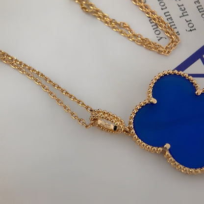 [Glitter Jewelry]CLOVER 25MM NECKLACE TURQUOISE ROSE GOLD
