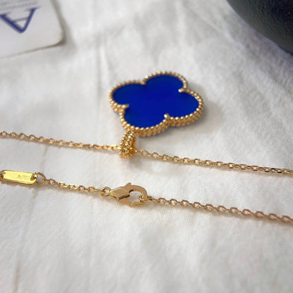 [Glitter Jewelry]CLOVER 25MM NECKLACE TURQUOISE ROSE GOLD